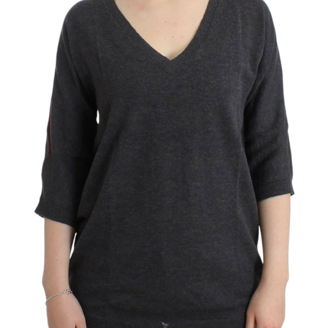 Costume National Gray short sleeved sweater