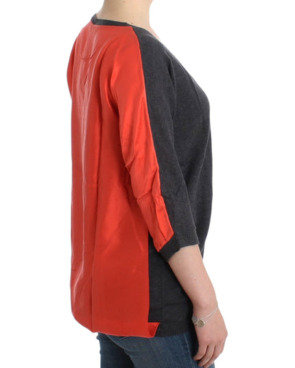 Costume National Gray short sleeved sweater