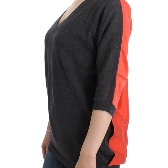 Costume National Gray short sleeved sweater