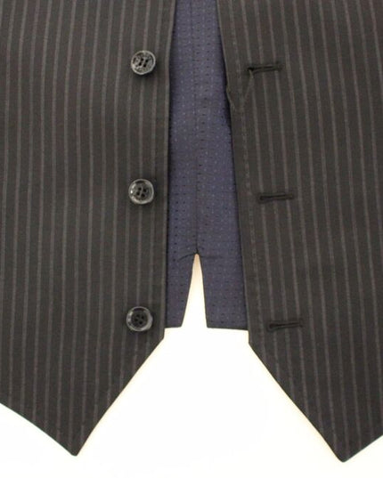 Dolce & Gabbana Gray Stretch Formal Dress Vest Gilet