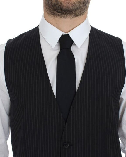 Dolce & Gabbana Gray Stretch Formal Dress Vest Gilet