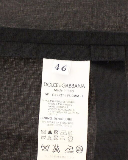 Dolce & Gabbana Black Wool Formal Dress Vest Gilet Jacket
