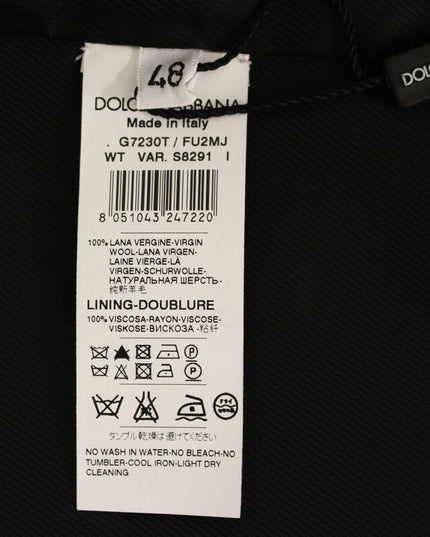 Dolce & Gabbana Gray Slim Fit Button Front Dress Formal Vest