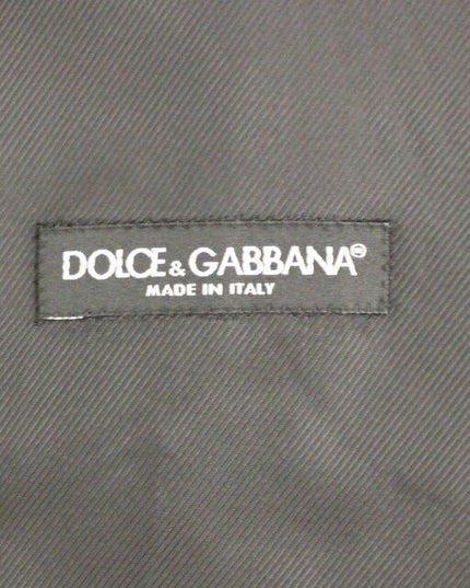 Dolce & Gabbana Gray Slim Fit Button Front Dress Formal Vest