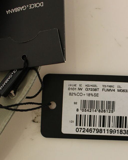 Dolce & Gabbana Beige Cotton Silk Blend Dress Vest Blazer