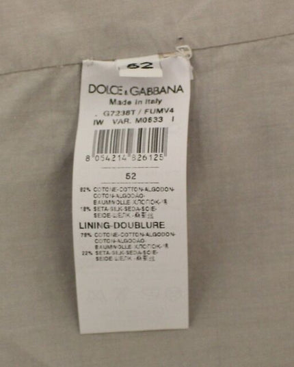 Dolce & Gabbana Beige Cotton Silk Blend Dress Vest Blazer