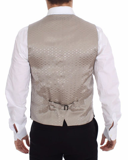 Dolce & Gabbana Black Cotton Dress Vest Blazer Jacket