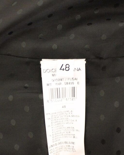 Dolce & Gabbana Black Wool Silk Stretch Dress Vest Blazer