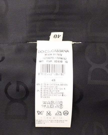 Dolce & Gabbana Gray Striped Wool Silk Dress Vest Gilet