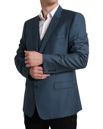 Dolce & Gabbana Green Single Breasted 2 Piece MARTINI Suit