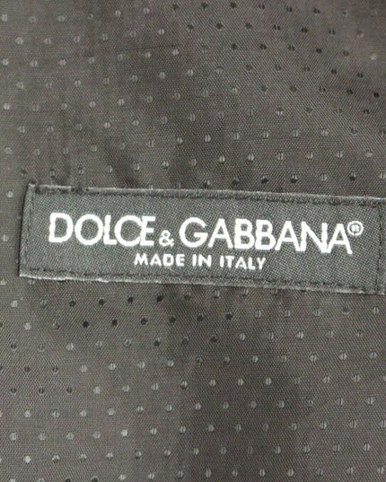 Dolce & Gabbana Gray Wool Blend Logo Vest Gilet Weste