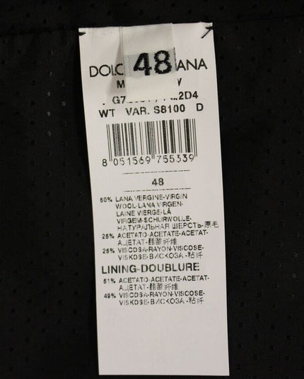 Dolce & Gabbana Gray Wool Blend Vest Gilet Weste