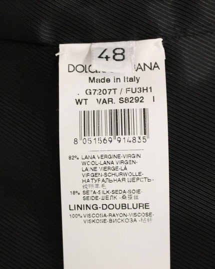 Dolce & Gabbana Gray Wool Silk Dress Vest Gilet Weste