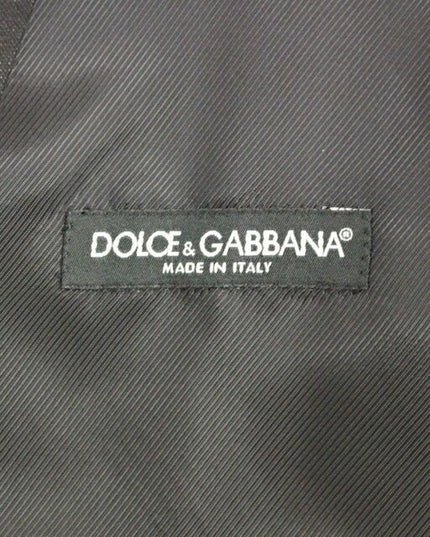 Dolce & Gabbana Gray Wool Silk Dress Vest Gilet Weste