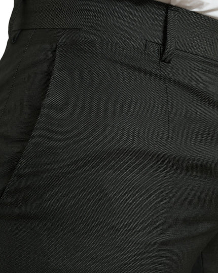Dolce & Gabbana Dark Gray Stretch Slim Formal Pants
