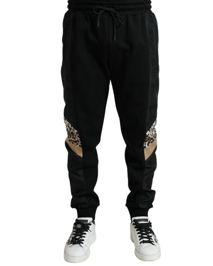 Dolce & Gabbana Black Cotton Slim Stretch Jogger Pants