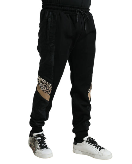 Dolce & Gabbana Black Cotton Slim Stretch Jogger Pants