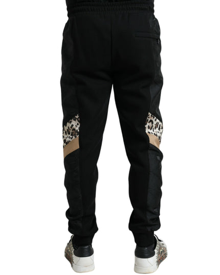 Dolce & Gabbana Black Cotton Slim Stretch Jogger Pants