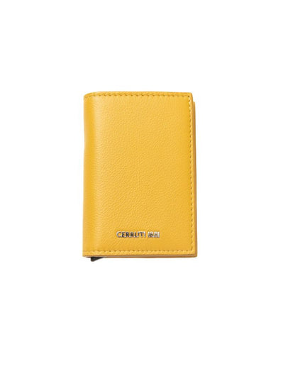 Cerruti 1881 Yellow Calfskin Men Wallet