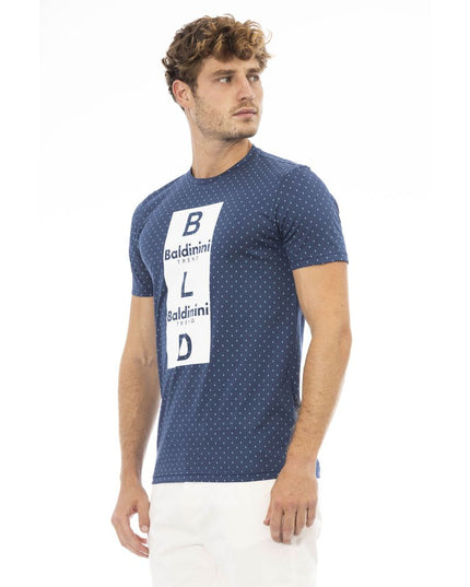 Baldinini Trend Blue Cotton Men T-Shirt