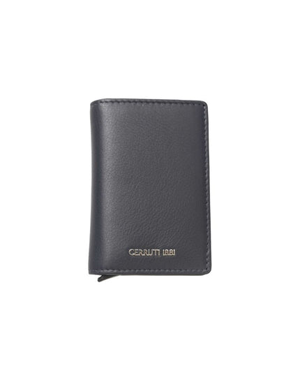Cerruti 1881 Blue Calfskin Men Wallet