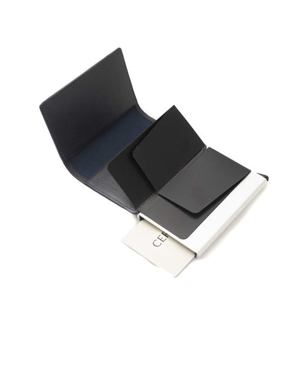 Cerruti 1881 Blue Calfskin Men Wallet