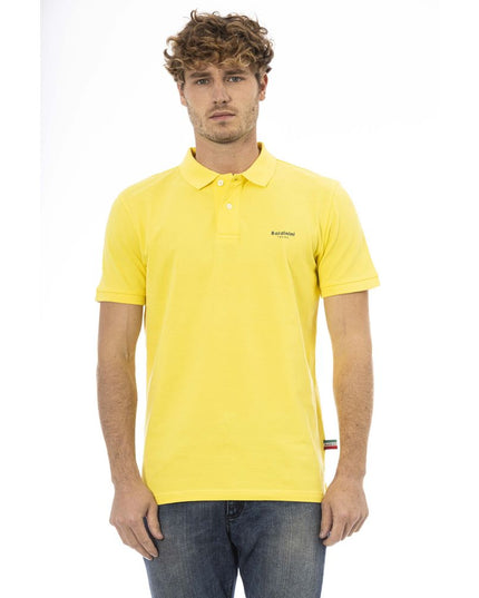Baldinini Trend Yellow Cotton Men Polo Shirt