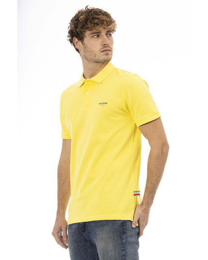 Baldinini Trend Yellow Cotton Men Polo Shirt