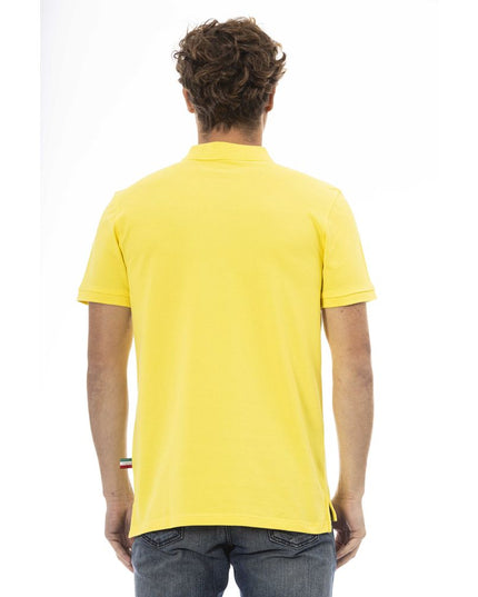 Baldinini Trend Yellow Cotton Men Polo Shirt
