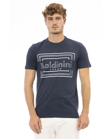 Baldinini Trend Blue Cotton Men T-Shirt
