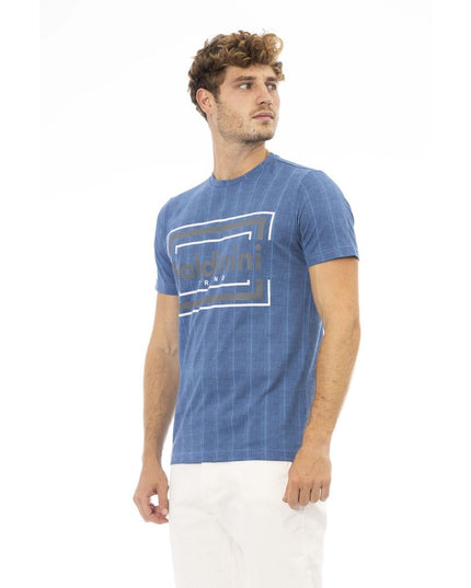 Baldinini Trend Blue Cotton Men T-Shirt