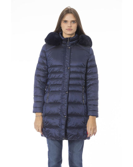 Baldinini Trend Light Blue Polyester Jackets & Coat