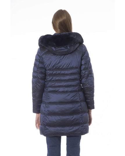 Baldinini Trend Light Blue Polyester Jackets & Coat