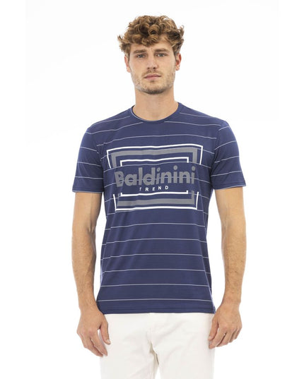 Baldinini Trend Blue Cotton Men T-Shirt