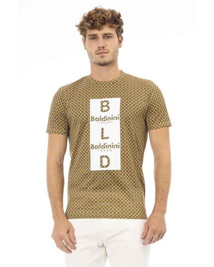 Baldinini Trend Yellow Cotton Men T-Shirt
