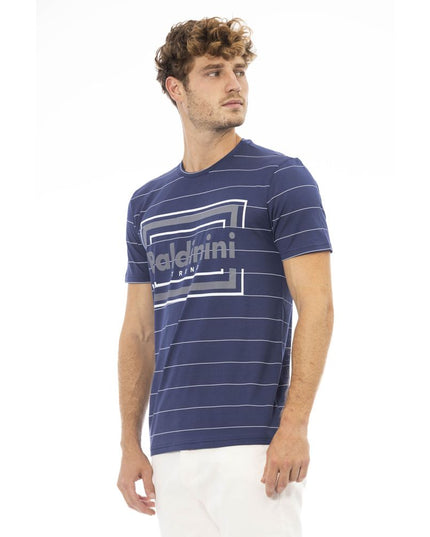 Baldinini Trend Blue Cotton Men T-Shirt