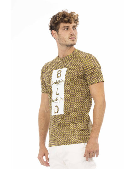 Baldinini Trend Yellow Cotton Men T-Shirt
