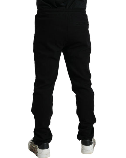 Dolce & Gabbana Black Cotton Blend Jogger Sweatpants Pants
