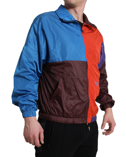 Dolce & Gabbana Multicolor Color Windbreaker Jacket