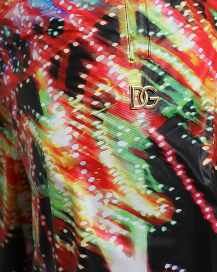 Dolce & Gabbana Multicolor Luminarie Print Men Bermuda Shorts