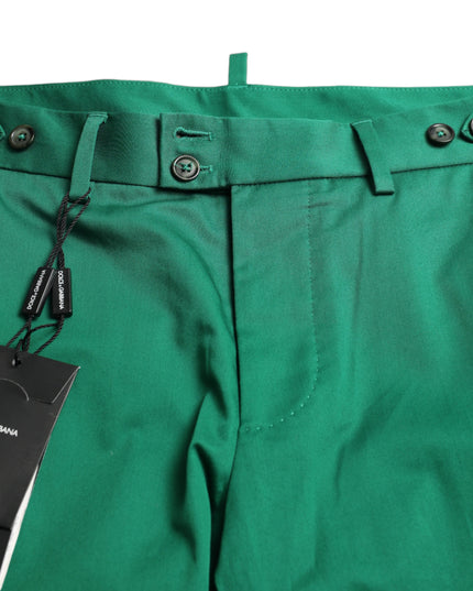 Dolce & Gabbana Deep Green Cotton Stretch Men Bermuda Shorts