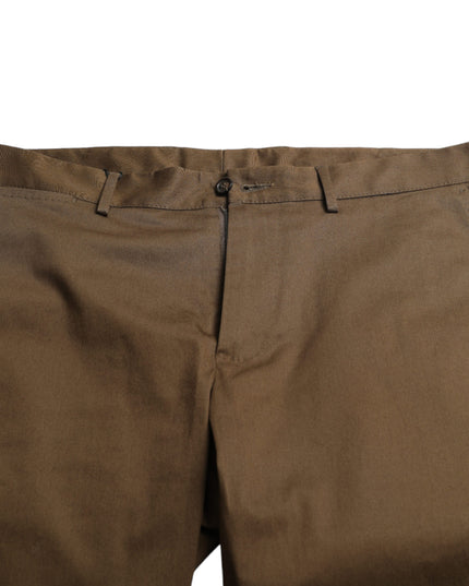 Dolce & Gabbana Brown Cotton Stretch Men Bermuda Shorts