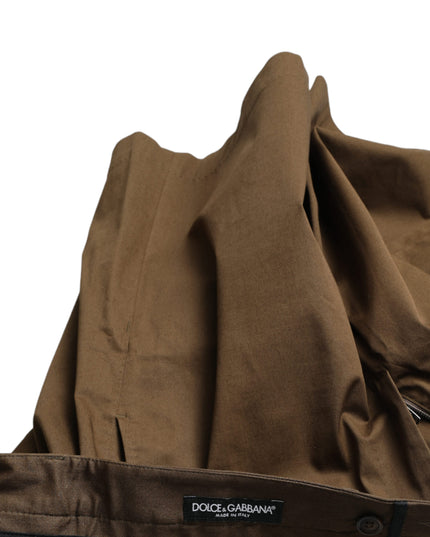 Dolce & Gabbana Brown Cotton Stretch Men Bermuda Shorts