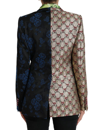 Dolce & Gabbana Multicolor Floral Patchwork Jacquard Jacket
