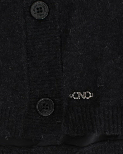 Costume National Gray wool alpaca cardigan