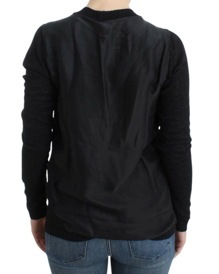 Costume National Gray wool alpaca cardigan