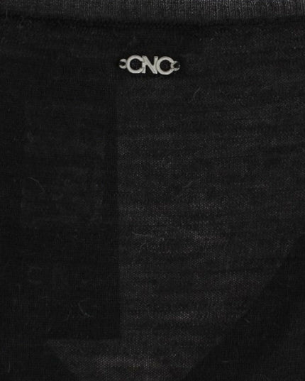 Costume National Black V-neck lightweight sweater