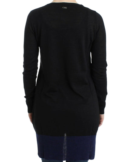 Costume National Black V-neck lightweight sweater