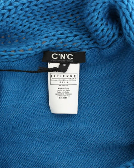 Costume National Blue scoopneck sweater