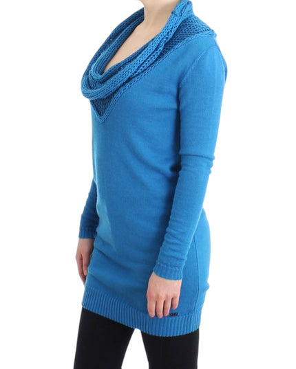 Costume National Blue scoopneck sweater